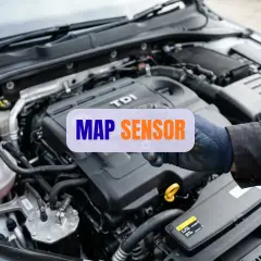 Mechanik pokazuje, gdzie jest map sensor w silniku TDI.