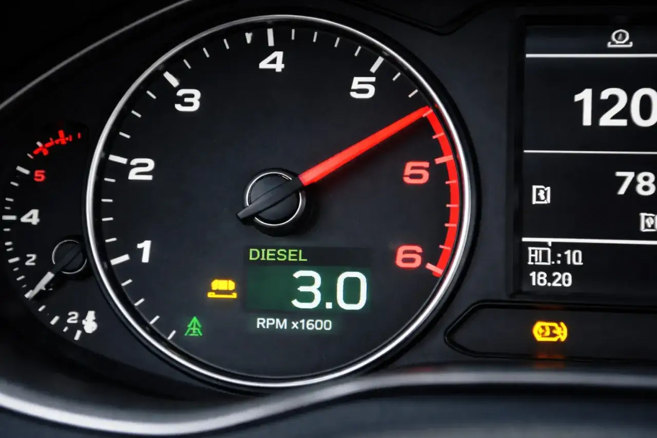 Kontrolka DPF świeci się, a obrotomierz pokazuje 3.0 RPM. Zastanawiasz się, ile trwa wypalanie dpf na postoju?