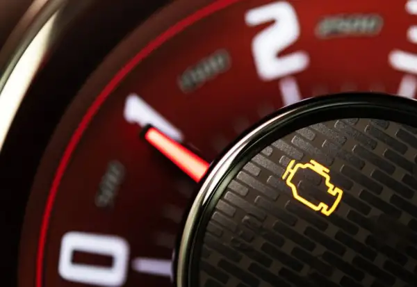 Na desce rozdzielczej świeci się żółta, migająca kontrolka silnika. Czas na wizytę u mechanika.