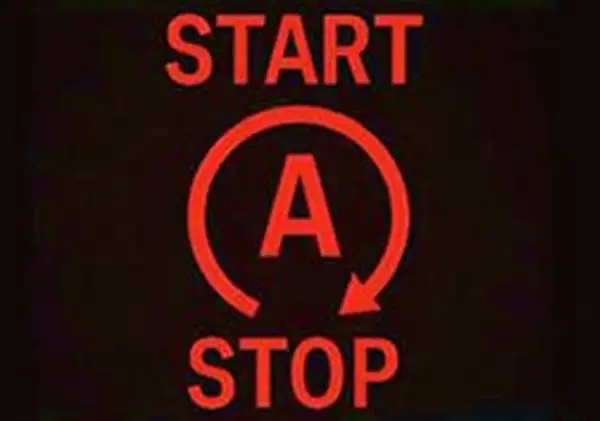 Kontrolki Mercedes Sprinter: symbol "Start-Stop" z literą "A" w okręgu i strzałką. Opis systemu.
